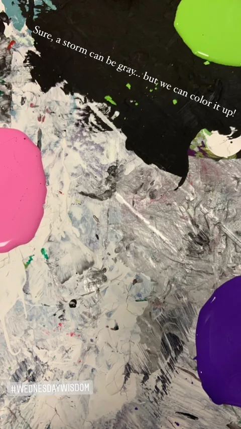 Sure, a storm can be gray... but we can color it up!, a painting by Neha