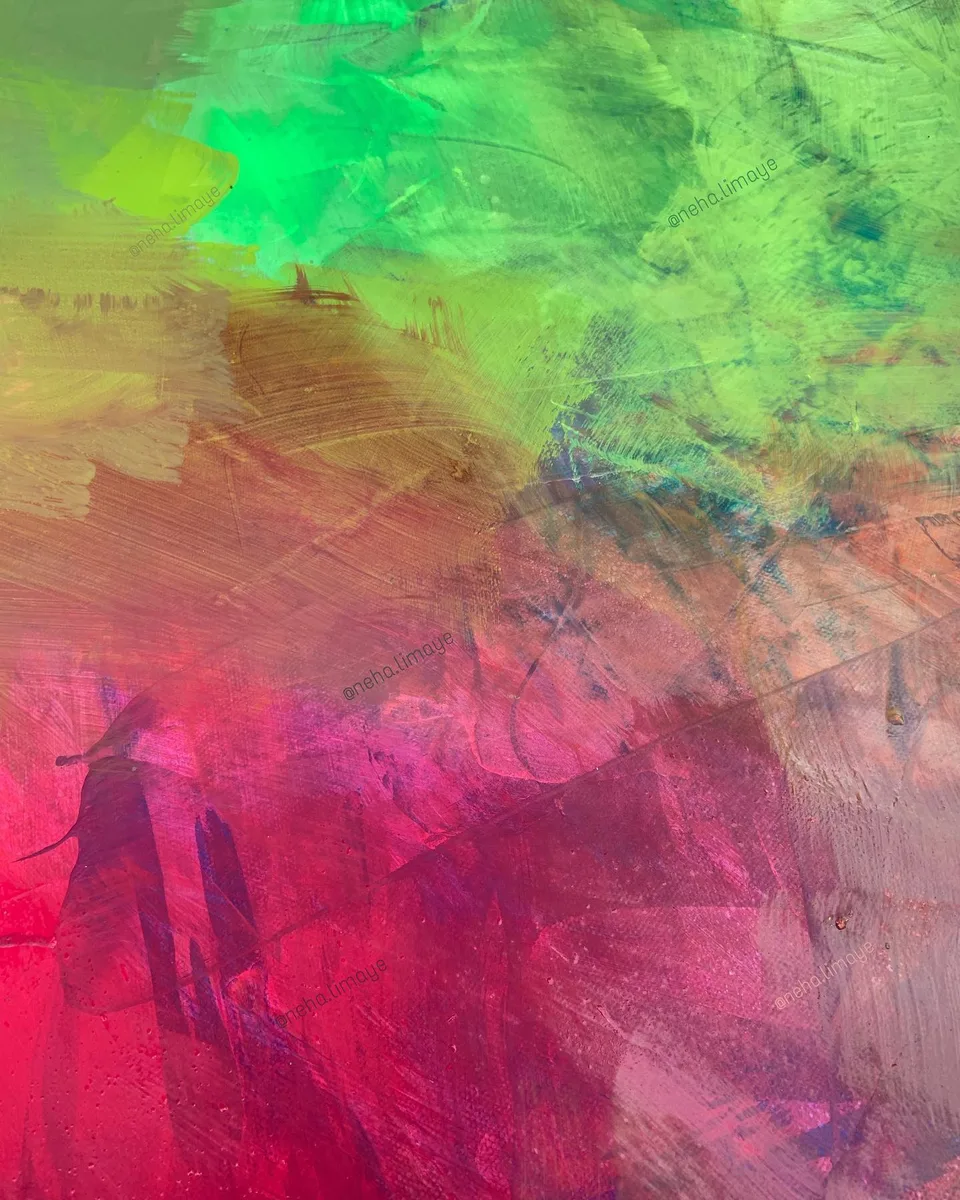 A storm of change, a painting by Neha