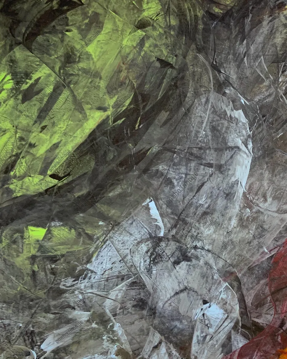 It’s building up., a painting by Neha