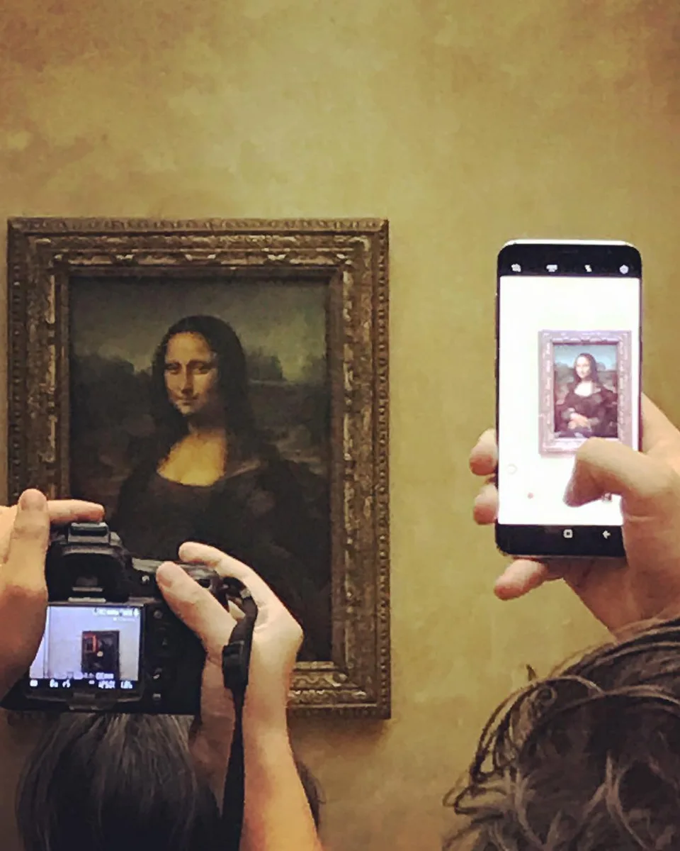 When paparazzi surrounds you! #postcardsfromparis #paris #museedulouvre #louvre…, 1 of 1