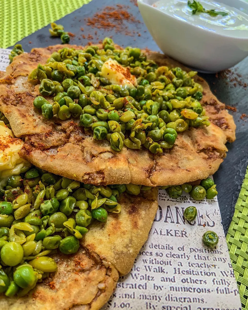 North meets West! The pav bhaji paratha., 1 of 1