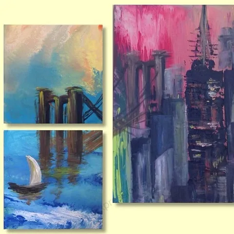 City dream 1, a painting by Neha