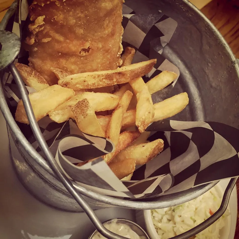A pail of #Fish&Chips? Anytime! #BritInfluence #FoodFanatic #BeerBatterFried…, 1 of 1