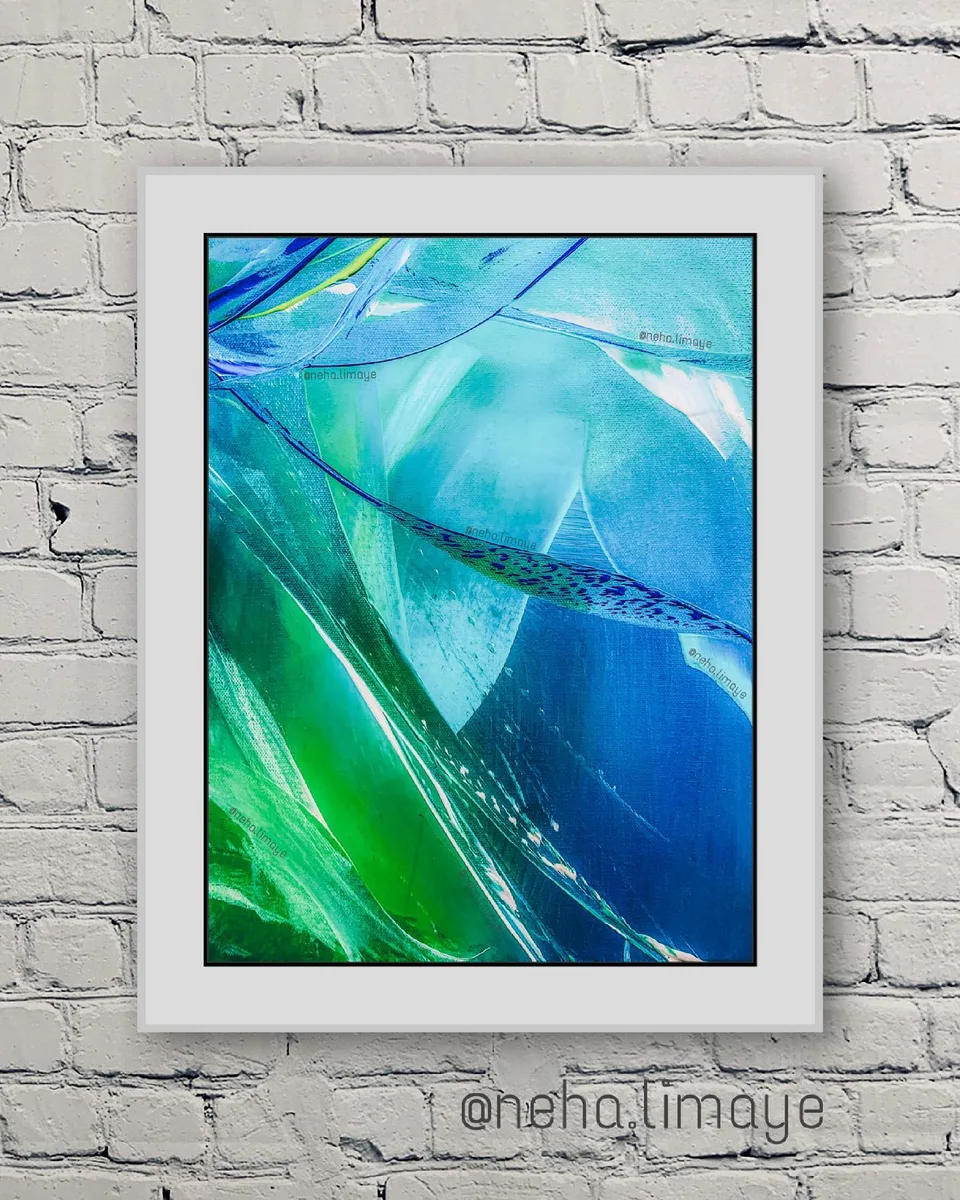 The tranquil twirl, a painting by Neha