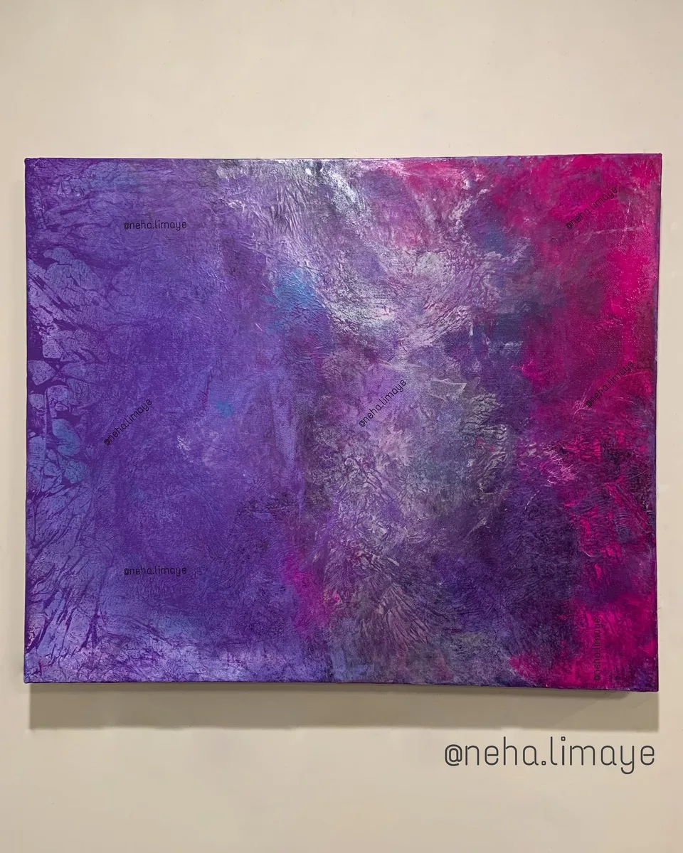 Let Hope Breathe - top panel, a painting by Neha