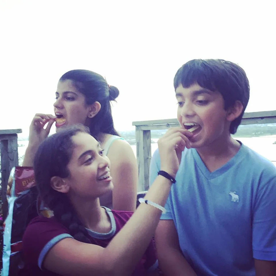 We eat some, we share some... #siblings #cousins #summer2016, 1 of 1