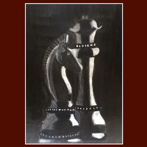 Make your move @_sia_rocks_412 ... for life is just another game! #sketch…, a painting by Neha
