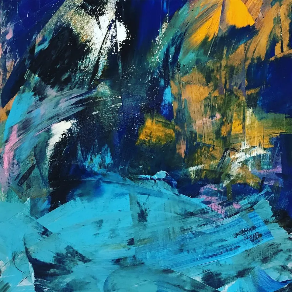 An ode to the ideas that go nowhere #nehalimaye #anexpressionist #originalart…, a painting by Neha