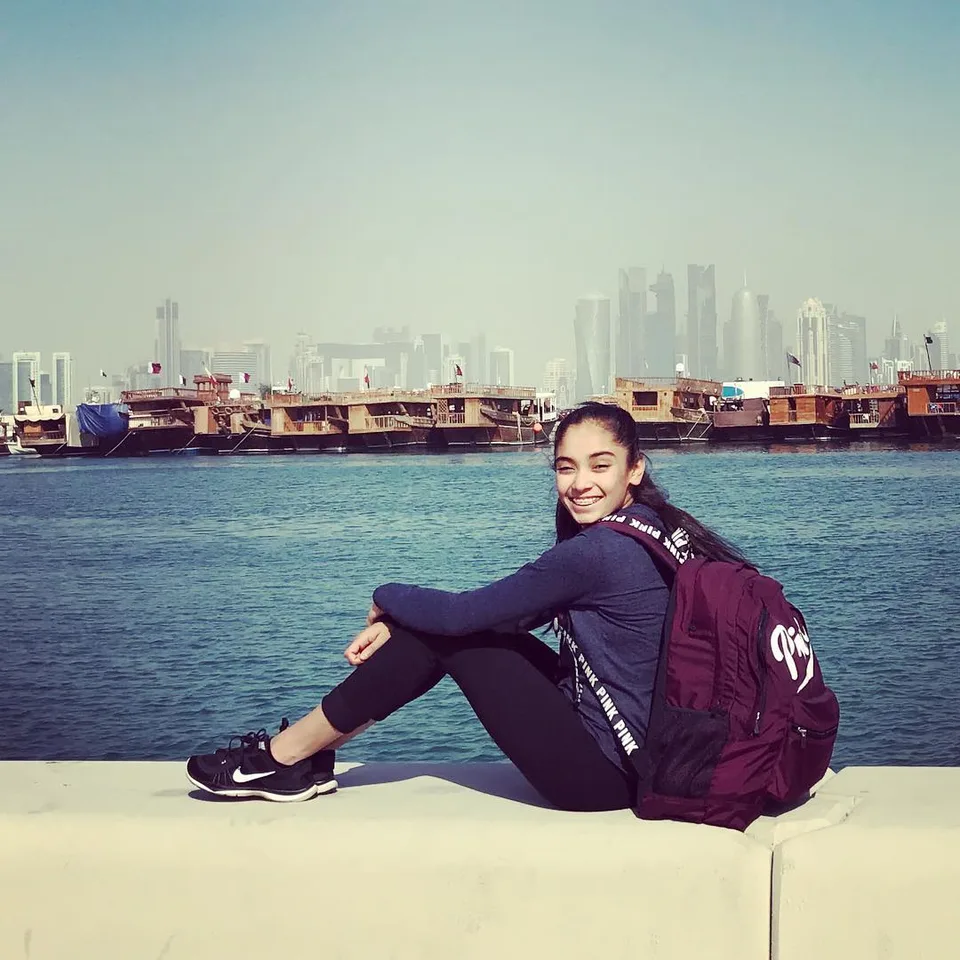 Always #livingontheedge #traveldiaries #dohaskyline, 1 of 1