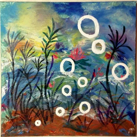 Sea of thoughts, a painting by Neha