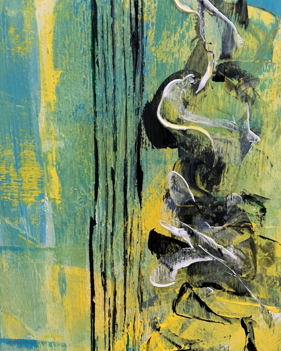 Of vines and times, a painting by Neha