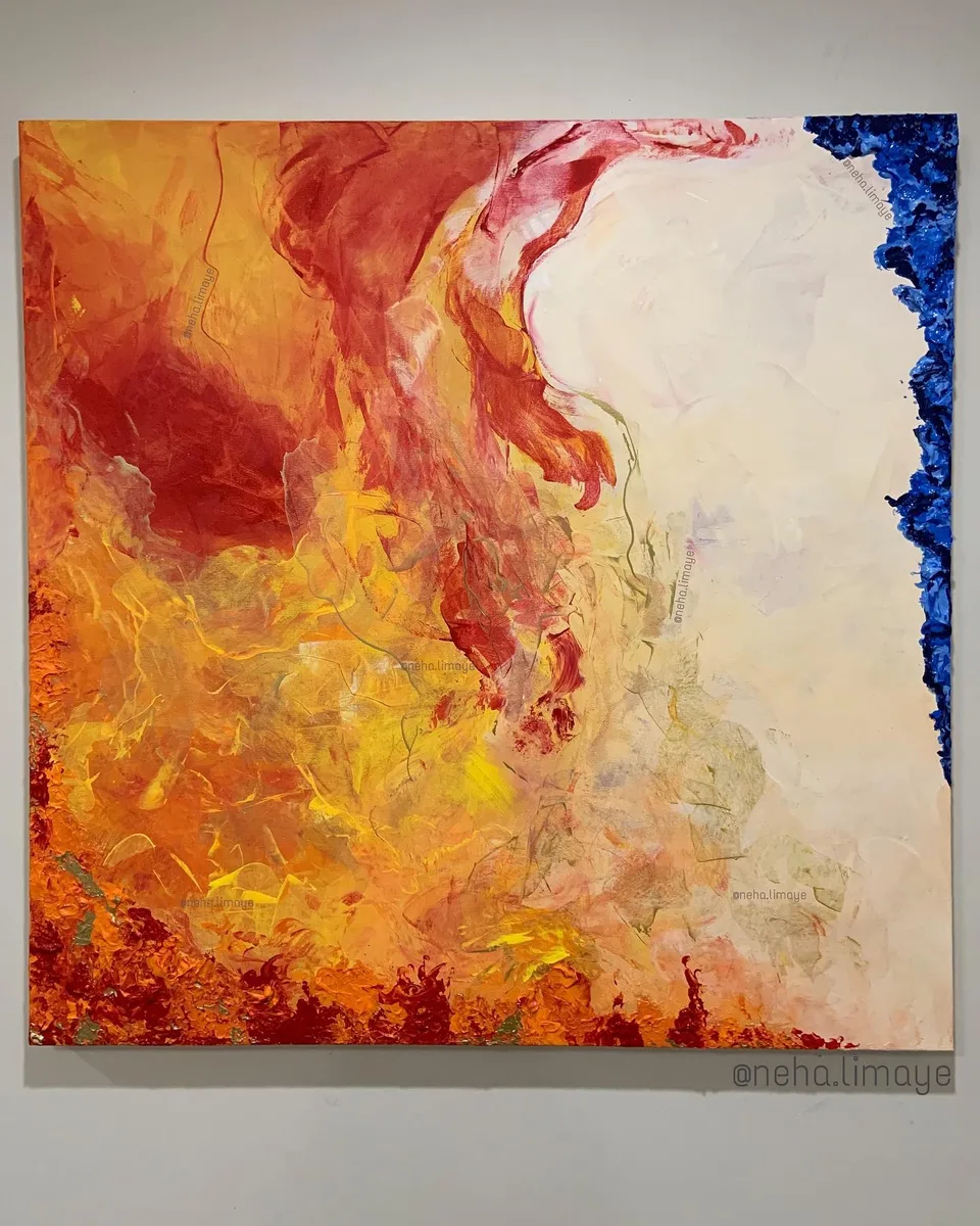Aurora - in all it’s glory, a painting by Neha