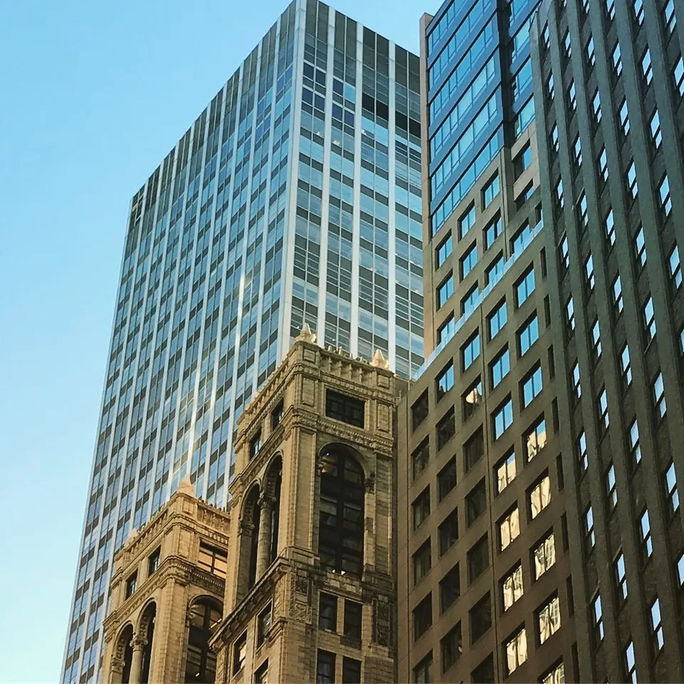 Juxtapose... #oldandnew #architecture #historic #modern #wallstreet #newyork…, 1 of 1