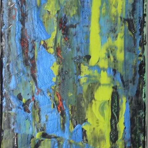 Much needed interruptions 3, a painting by Neha