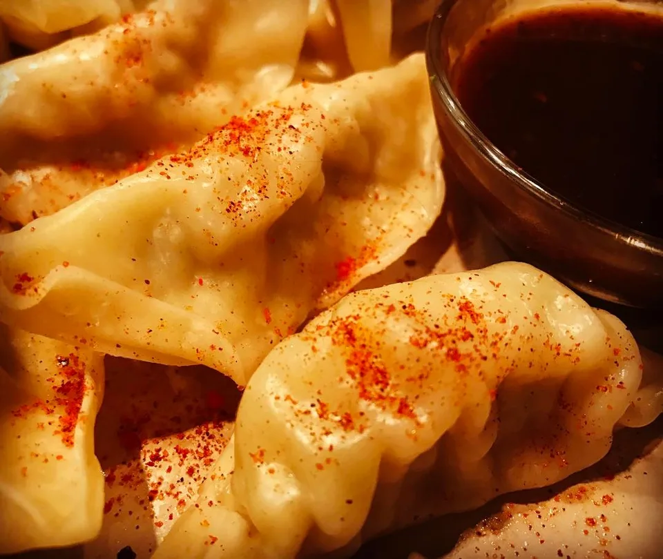 Dinner! #potstickers #traderjoes #toppedwithsriracha #yummy #loveit #bestthing, 1 of 1