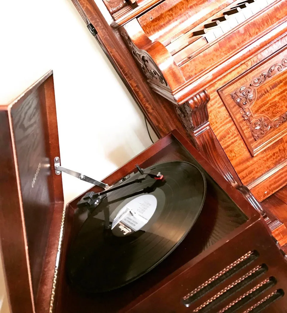 The nostalgic sound of this... #recordplayer #records #musictheoldway…, 1 of 1