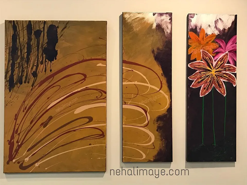 October rain, a painting by Neha