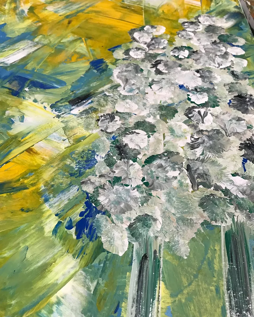 Winds of change leading on... #nehalimaye #anexpressionist #originalart…, a painting by Neha