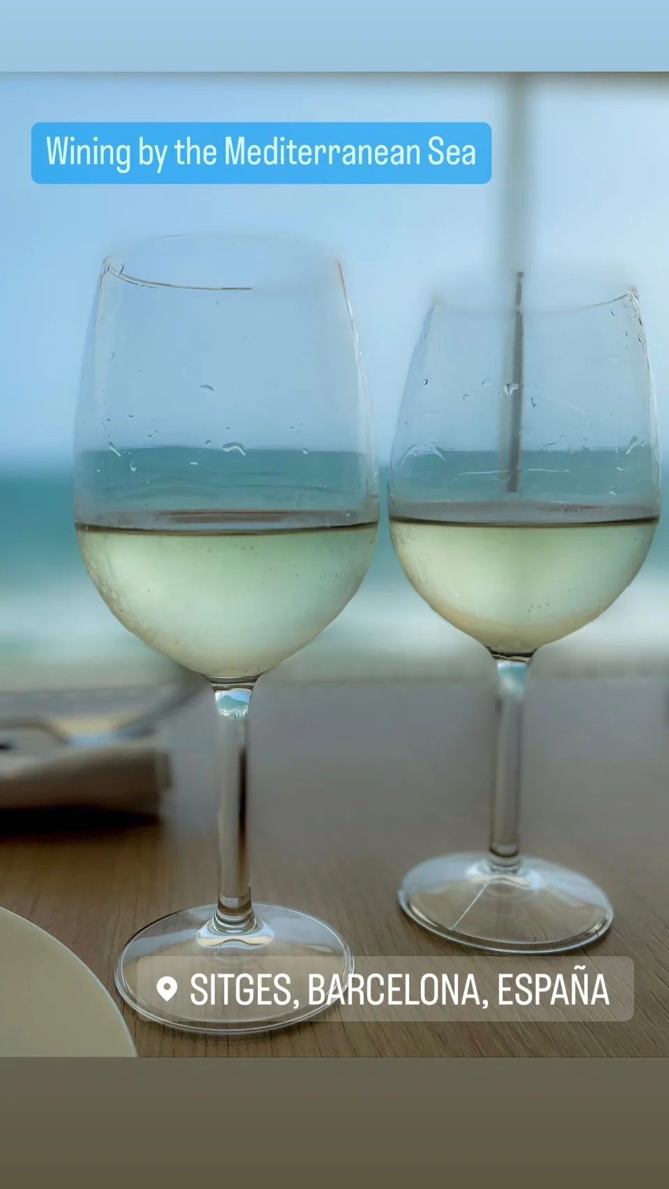 Wining by the Mediterranean Sea