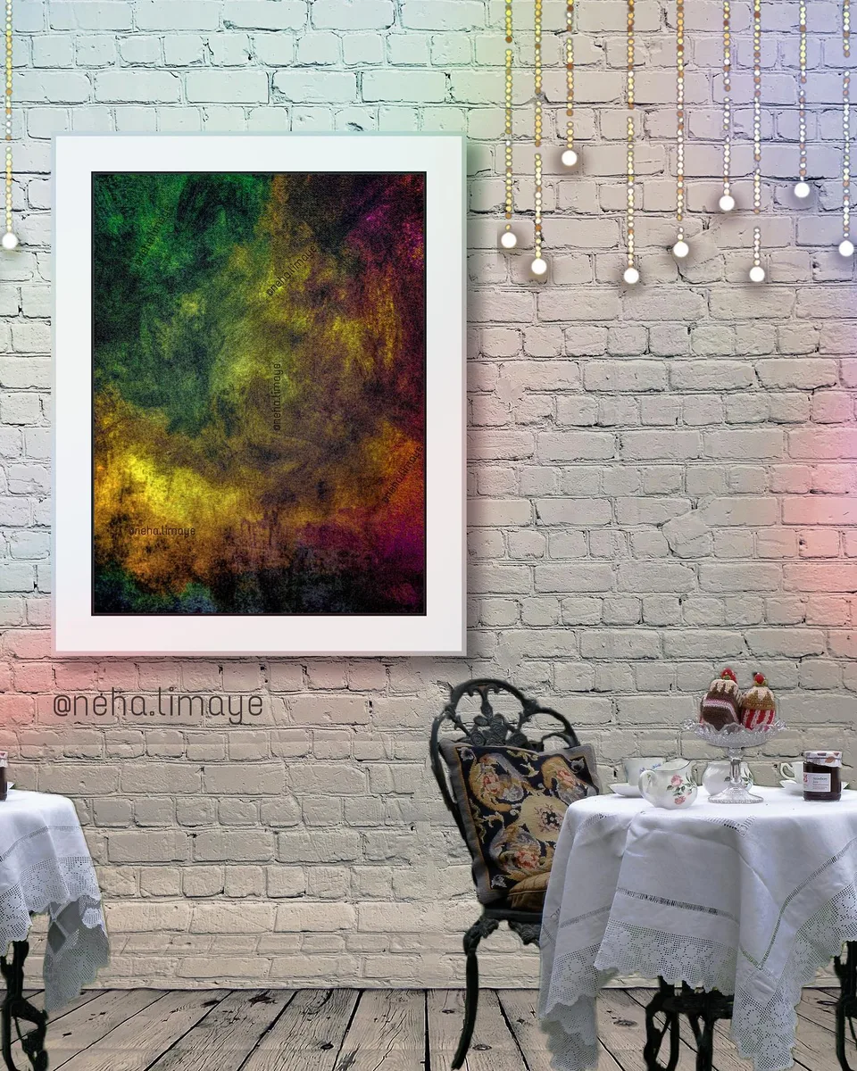 Chasing Radiance, a painting by Neha