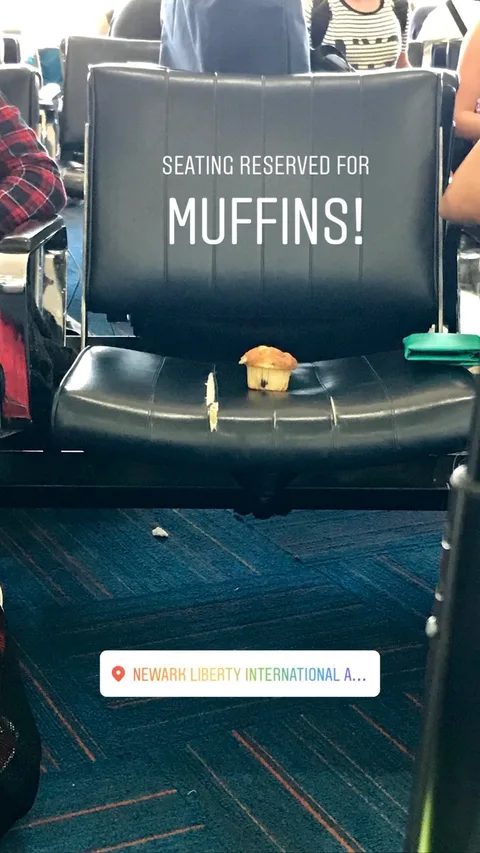 SEATING RESERVED FOR MUFFINS!