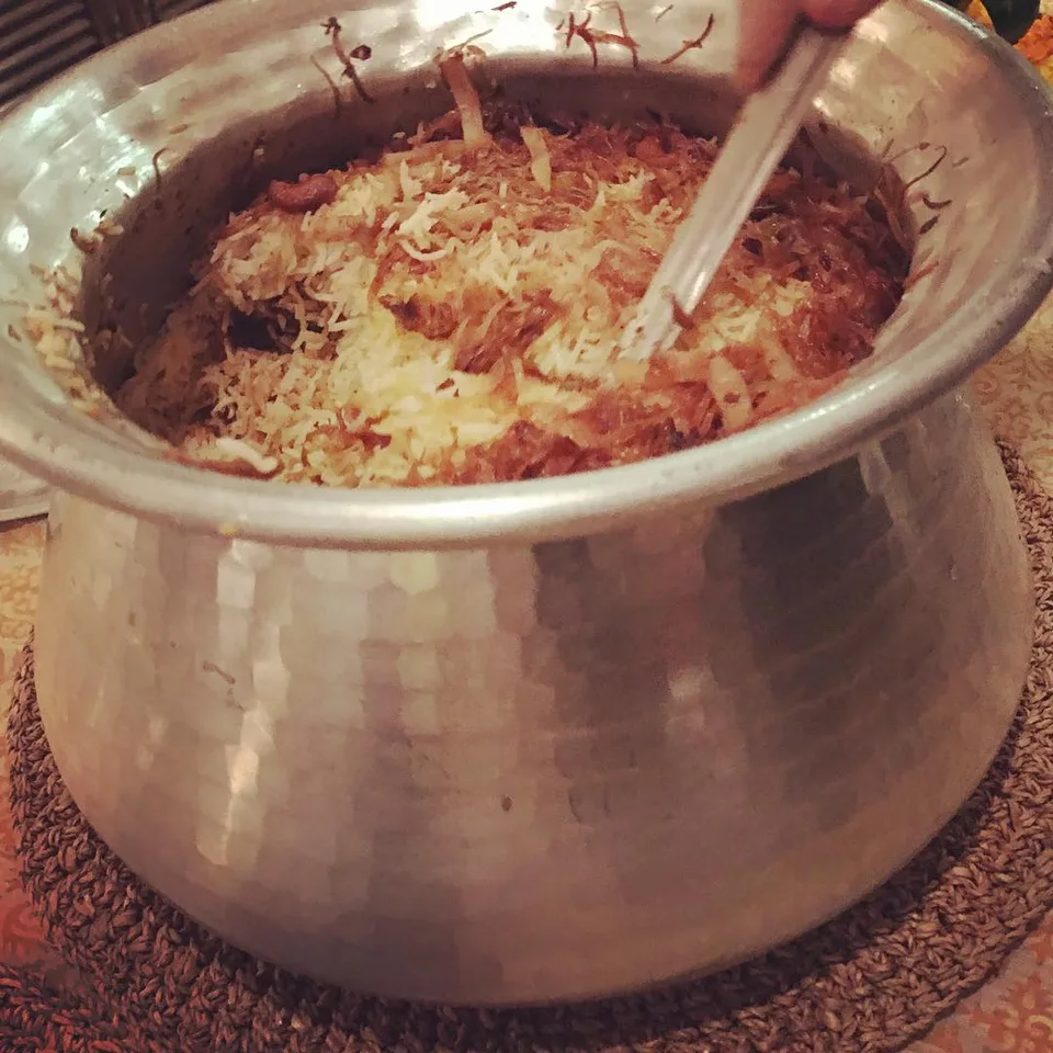 Home delivered #biryani in that #handi... pure #awesomeness! #pune #familytime…, 1 of 1