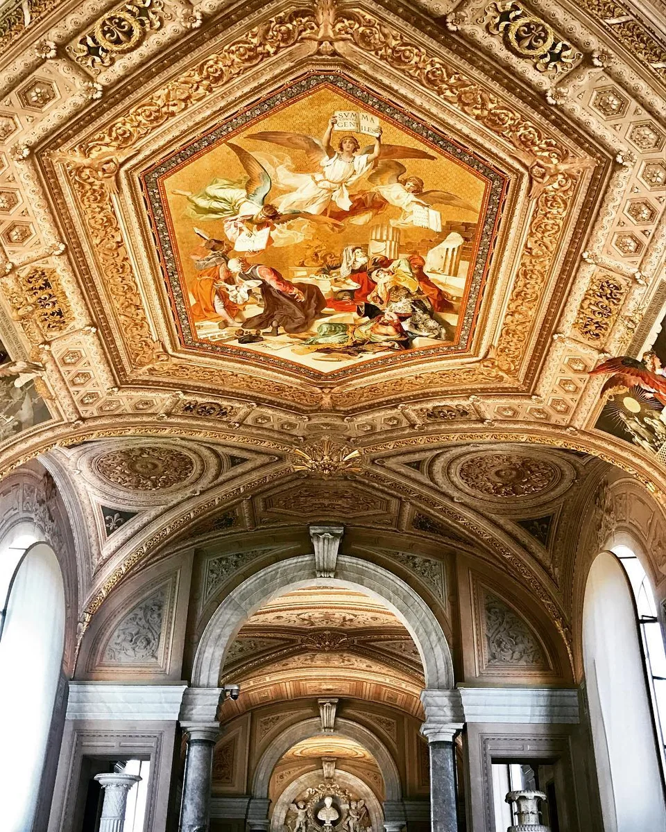 Ornate archways and painted ceilings lead us to blessings... #romancingroma…, 1 of 1