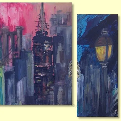 City dream 2, a painting by Neha