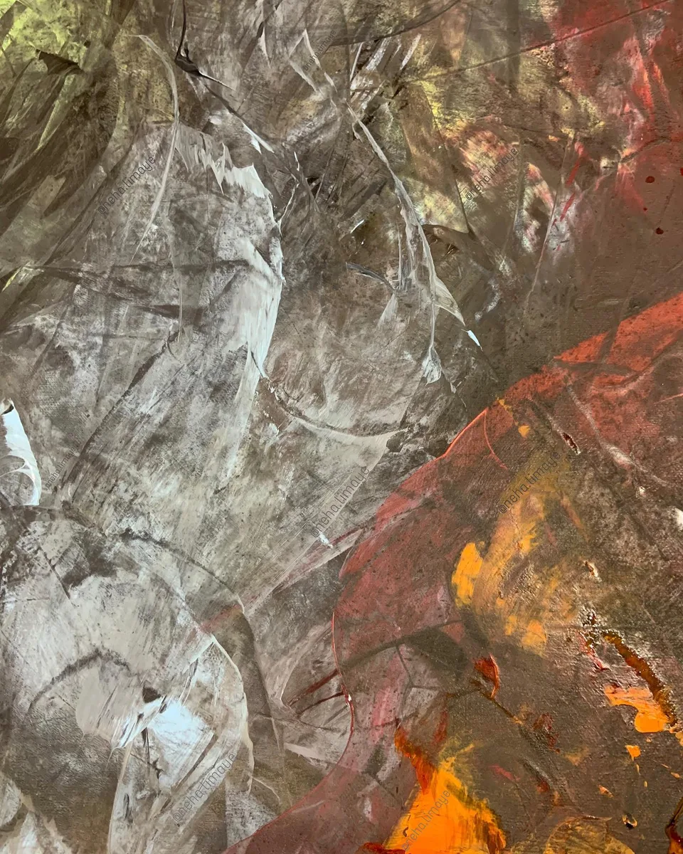 Reaching for the core, a painting by Neha
