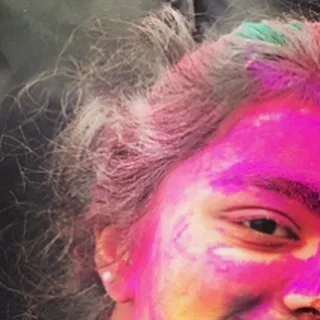 Happy faces #holi #colors #festivalofcolors #artbychance #artinspiration #art…, 3 of 4