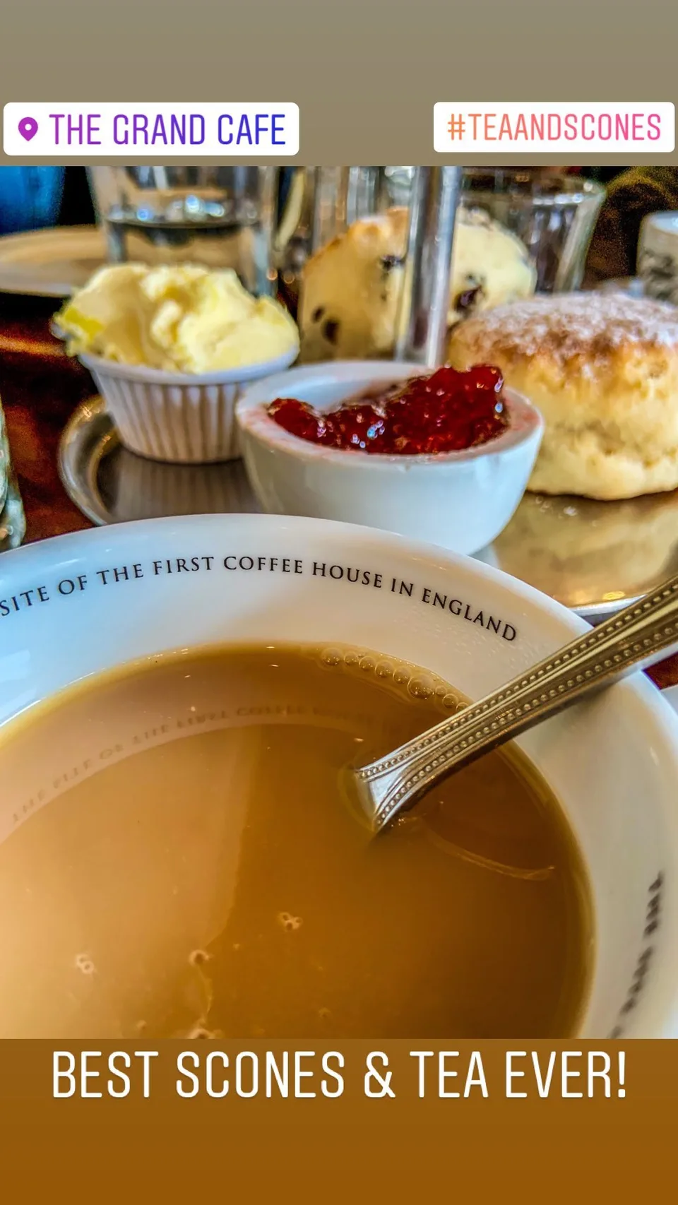 BEST SCONES & TEA EVER!