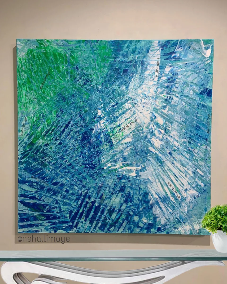 Imperfectly Perfect - left panel, a painting by Neha