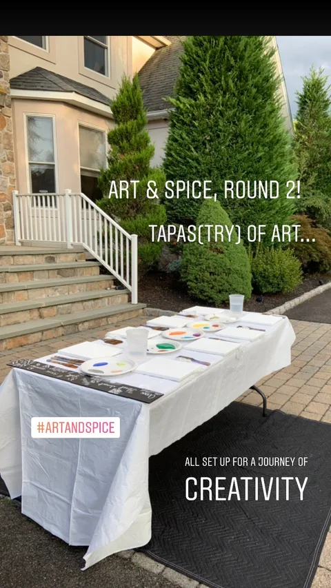 ART & SPICE, ROUND 2! TAPAS(TRY) OF ART... ALL SET UP FOR A JOURNEY OF CREATIVITY