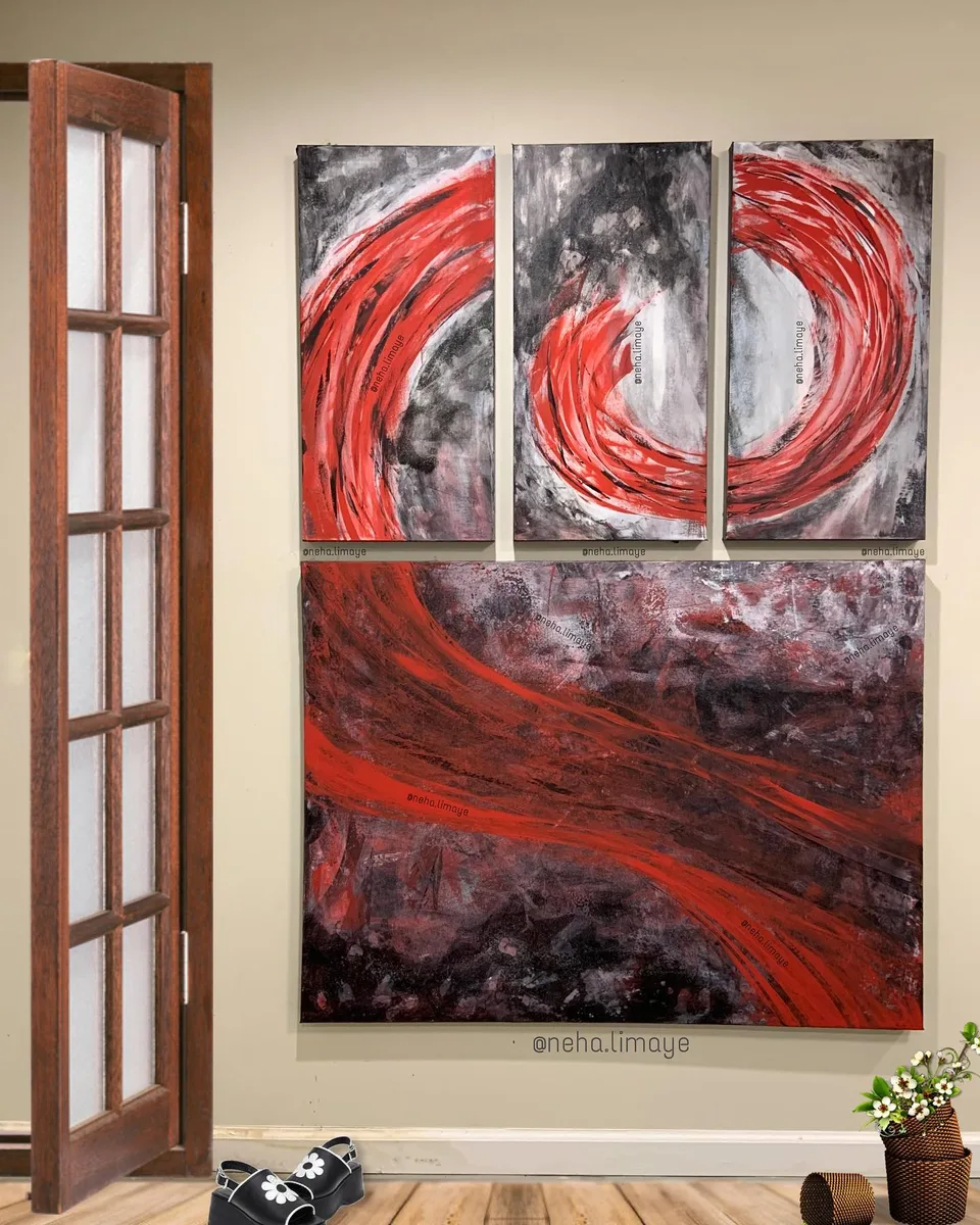 Releasing the inner Ensō, a painting by Neha