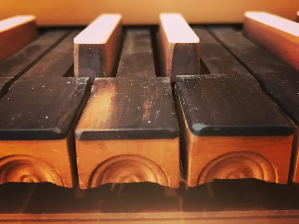 Rich textured #music from a #historical past... #woodenpianokeys #piano…, 1 of 1